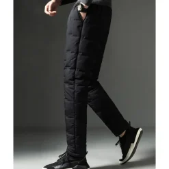 Sale OUKU Men's Sherpa Fleece Pants Sweatpants Joggers Trousers Pocket Drawstring Elastic Waist Plain Comfort Warm Sports Outdoor Daily Fashion Casual Black 1# Black Micro-elastic