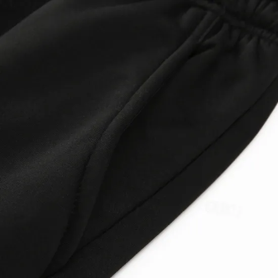 Clearance OUKU Men's Sherpa Fleece Pants Sweatpants Joggers Trousers Drawstring Elastic Waist Plain Comfort Warm Full Length Outdoor Casual Daily Sports Fashion Black Grey