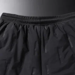 Online OUKU Men's Sherpa Fleece Pants Sweatpants Joggers Trousers Pocket Drawstring Elastic Waist Plain Comfort Warm Sports Outdoor Daily Fashion Casual Black 1# Black Micro-elastic