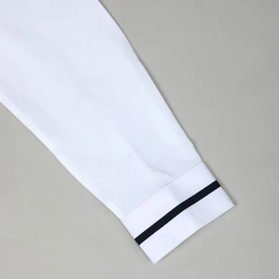 Best OUKU Men's Shirt Band Collar Shirt Dress Shirt Button Up Shirt Oxford Shirt Patchwork Wedding Vacation White Navy Blue Blue Gray Long Sleeve Standing Collar Spring & Summer Clothing Apparel Front Pocket