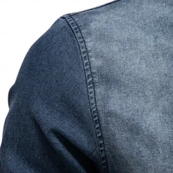 Outlet OUKU Men's Shirt Black Dark Blue Light Blue Long Sleeve Solid Color Rolled collar Outdoor Causal Buttons Clothing Apparel Daily Casual Daily Leisure