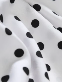Discount OUKU Men's Shirt Button Up Shirt Casual Shirt Summer Shirt Black White Pink Blue Long Sleeve Polka Dot Lapel Daily Vacation Clothing Apparel Fashion Casual Comfortable
