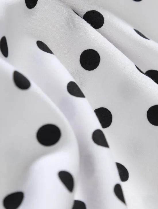 Discount OUKU Men's Shirt Button Up Shirt Casual Shirt Summer Shirt Black White Pink Blue Long Sleeve Polka Dot Lapel Daily Vacation Clothing Apparel Fashion Casual Comfortable