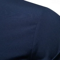 New OUKU Men's Shirt Chinese Collar Shirt Mandarin Collar Shirt Dress Shirt Button Up Shirt Color Block Wedding Daily Black White Dark Navy Army Green Long Sleeve Grandad Collar Spring & Fall Clothing Apparel