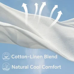 Hot OUKU Men's Shirt Cotton Linen Shirt White Cotton Shirt Chinese Collar Shirt Mandarin Collar Shirt Casual Shirt Plain Vacation Hawaiian Black White Green Short Sleeve Stand Collar Spring & Summer Clothing