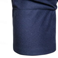 Online OUKU Men's Shirt Cotton Linen Shirt Casual Shirt Plain Casual Daily Black White Navy Blue Long Sleeve V Neck Summer Clothing Apparel