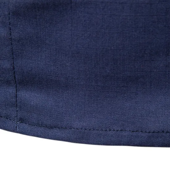 Online OUKU Men's Shirt Cotton Linen Shirt Casual Shirt Plain Casual Daily Black White Navy Blue Long Sleeve V Neck Summer Clothing Apparel
