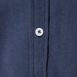 New OUKU Men's Shirt Dress Shirt Button Up Shirt Plain Wedding Party Black White Red Navy Blue Long Sleeve Lapel Spring & Fall Clothing Apparel Patchwork