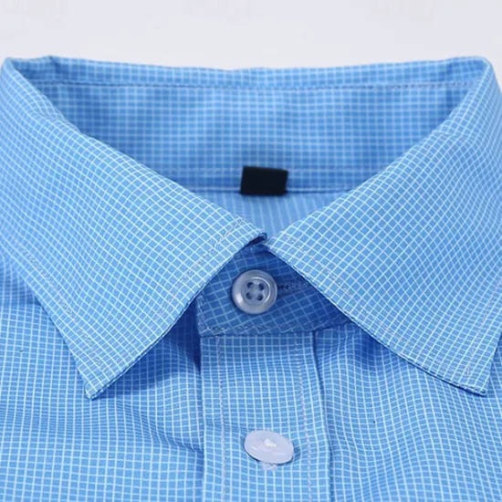Sale OUKU Men's Shirt Dress Shirt Button Up Shirt Plaid / Check Wedding Daily Pink Red Blue Sky Blue Long Sleeve Turndown Spring & Fall Clothing Apparel Pocket
