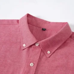 Sale OUKU Men's Shirt Dress Shirt Button Up Shirt Plain Wedding Party Black White Navy Blue Blue Long Sleeve Lapel Spring & Fall Clothing Apparel Buttons