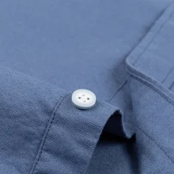 Outlet OUKU Men's Shirt Dress Shirt Button Up Shirt Solid Color Wedding Party Black White Sky Blue Dark Gray Long Sleeve Lapel Spring Fall Clothing Apparel Pocket