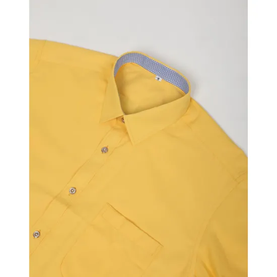 Clearance OUKU Men's Shirt Dress Shirt French Cuff Shirt Blue Yellow Pink Purple Long Sleeve Collar Wedding Business Smart Casual Clothing Apparel