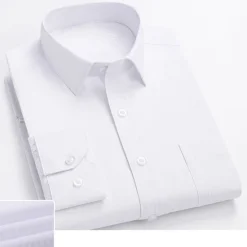 Hot OUKU Men's Shirt Dress Shirt Striped Wedding Office & Career White Light Purple Light Grey Dark Grey Long Sleeve Turndown Spring & Fall Clothing Apparel Print