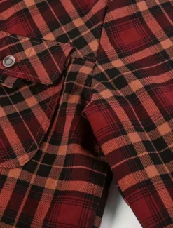 New OUKU Men's Shirt Jacket Fleece Jacket Shacket Formal Home Warm Hooded Winter Spring & Fall Grid / Plaid Vintage Western Style Shirt Collar Regular Red Navy Blue Green Khaki Dark Grey Jacket