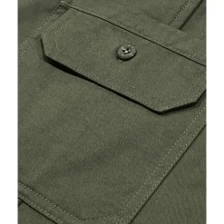Best OUKU Men's Shirt Jacket Overshirts Transition Jacket Daily Lightweight Pocket Summer Spring Plain Classic Lapel Apricot Black Navy Blue Blue Dark Green Jacket