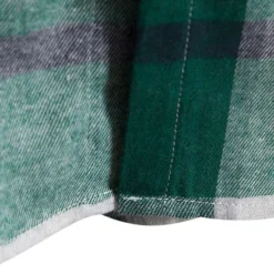 Online OUKU Men's Shirt Jacket Overshirt Plaid Outdoor Daily Pink Purple Green Khaki Long Sleeve Hooded Spring & Fall Clothing Apparel Print
