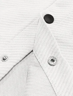 Outlet OUKU Men's Shirt Jacket Transition Jacket Daily Wearproof Pocket Jacquard All Seasons Plain Casual Lapel Regular Black White Khaki Light Grey Dark Gray Jacket