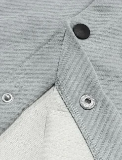 Online OUKU Men's Shirt Jacket Transition Jacket Daily Lightweight Jacquard Summer Spring Plain Classic Lapel Black White Khaki Light Grey Dark Gray Jacket