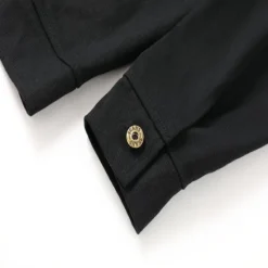 Discount OUKU Men's Shirt Jacket Transition Jacket Daily Wear Windproof Buttons All Seasons Solid Color Streetwear Lapel Regular Cotton Black White Red Navy Blue Blue Jacket