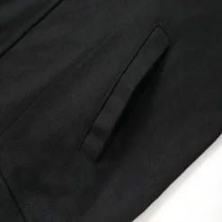 Discount OUKU Men's Shirt Jacket Transition Jacket Daily Wear Windproof Buttons All Seasons Solid Color Streetwear Lapel Regular Cotton Black White Red Navy Blue Blue Jacket