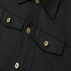 Discount OUKU Men's Shirt Jacket Transition Jacket Daily Wear Windproof Buttons All Seasons Solid Color Streetwear Lapel Regular Cotton Black White Red Navy Blue Blue Jacket
