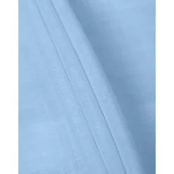 New OUKU Men's Shirt Linen Shirt Band Collar Shirt Summer Shirt Beach Wear Button Up Shirt Plain Vacation Curise Black White Blue Orange Short Sleeve Band Collar Summer Clothing Apparel