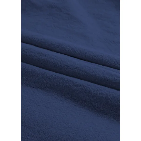 New OUKU Men's Shirt Linen Shirt Casual Shirt Cotton Shirt Plain Vacation Street Black White Pink Blue Short Sleeve Turndown Summer Clothing Apparel Button-Down