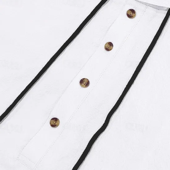 Clearance OUKU Men's Shirt Linen Shirt Popover Shirt Casual Shirt Cotton Shirt Plain Vacation Street Black White Yellow Navy Blue Short Sleeve Hooded Summer Clothing Apparel Button-Down