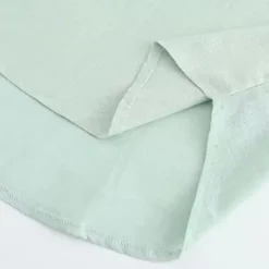 OUKU Men's Shirt Popover Shirt Summer Shirt Casual Shirt Beach Shirt Black White Light Green Light Blue Long Sleeve Plain Band Collar Vacation Hawaiian Button-Down Clothing Apparel Cotton Cotton Blend