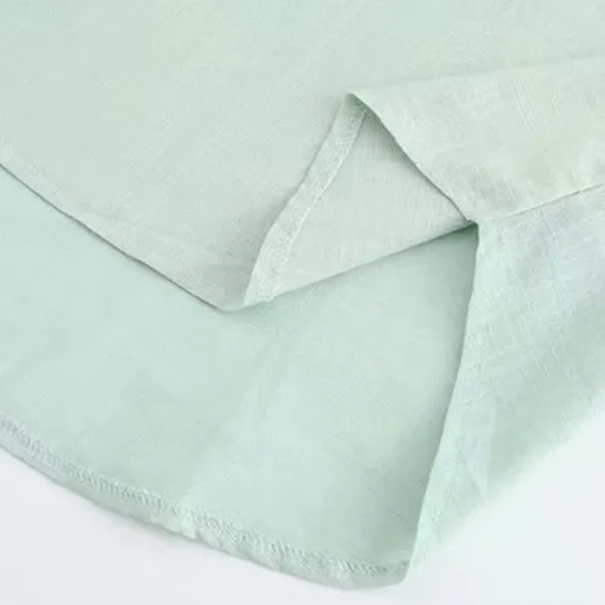 OUKU Men's Shirt Popover Shirt Summer Shirt Casual Shirt Beach Shirt Black White Light Green Light Blue Long Sleeve Plain Band Collar Vacation Hawaiian Button-Down Clothing Apparel Cotton Cotton Blend