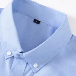 Clearance OUKU Men's Shirt Summer Shirt Button Up Shirt Casual Shirt Black White Navy Blue Blue Gray Long Sleeve Plain Button Down Collar Holiday Vacation Button-Down Clothing Apparel Fashion Casual Comfortable