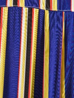 New OUKU Men's Shirt Summer Shirt Casual Shirt Button Up Shirt Striped Shirts Yellow Blue Red Dark Blue Short Sleeve Striped Band Collar Vacation Street Print Clothing Apparel 100% Cotton Stylish Classic