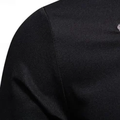 Online OUKU Men's Shirt Summer Shirt Casual Shirt Beach Shirt Button Up Shirt Black White Long Sleeve Floral Lapel Vacation Hawaiian Embroidered Clothing Apparel Polyester Fashion Casual Comfortable
