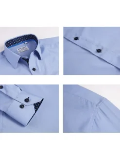 Discount OUKU Men's Shirt Summer Shirt Casual Shirt Button Up Shirt Black White Pink Wine Red Long Sleeve Geometric Color Block Lapel Vacation Daily Patchwork Clothing Apparel Polyester Fashion Casual Comfortable