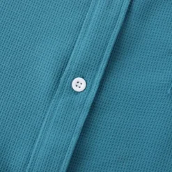 Sale OUKU Men's Shirt Summer Shirt Casual Shirt Beach Shirt Button Up Shirt White Light Green Navy Blue Blue Purple Short Sleeve Plain Lapel Vacation Hawaiian Pocket Clothing Apparel Polyester Fashion Casual