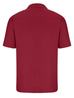 Clearance OUKU Men's Shirt Summer Shirt Casual Shirt Button Up Shirt White Pink Wine Navy Blue Camel Short Sleeve Plain Lapel Vacation Daily Front Pocket Clothing Apparel Polyester Fashion Casual Comfortable