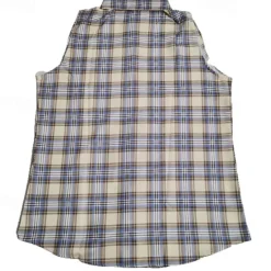 New OUKU Men's Shirt Summer Shirt Casual Shirt Beach Shirt Button Up Shirt Purple Brown Sleeveless Plaid Lapel Vacation Hawaiian Front Pocket Clothing Apparel Polyester Fashion Casual Comfortable