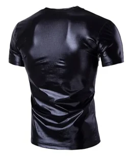 Discount OUKU Men's Shirt T Shirt Tee Short Sleeve V Neck Summer Plain Exaggerated Designer Big and Tall Wedding Party Cocktail Attire Silver Black Gold Top Tee for Men