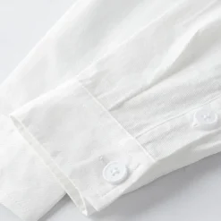 Online OUKU Men's Shirt White Blue Army Green Dark Gray Apricot Long Sleeve Solid Color Rolled collar Causal Casual Buttons Clothing Apparel Neutral Daily
