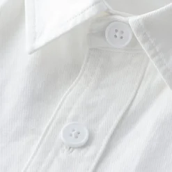 Online OUKU Men's Shirt White Blue Army Green Dark Gray Apricot Long Sleeve Solid Color Rolled collar Causal Casual Buttons Clothing Apparel Neutral Daily
