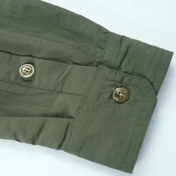 Sale OUKU Men's Shirt Workwear Shirts Casual Shirt Work Shirt Button Up Shirt Cargo Shirt Black khaki Army Green Gray Long Sleeve Plain Lapel Vacation Holiday Front Pocket Clothing Apparel Polyester Fashion