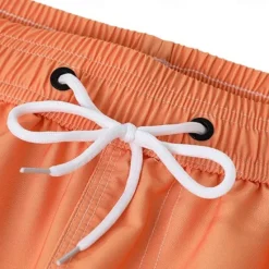 Discount OUKU Men's Shorts Beach Shorts Pocket Drawstring Elastic Waist Graphic Leaf Tree Breathable Quick Dry Knee Length Outdoor Vacation Home Vacation Ethnic Style Lake blue Dark Blue / Red Micro-elastic