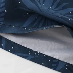 Clearance OUKU Men's Shorts Beach Shorts Drawstring Graphic Leaf Tree Breathable Quick Dry Knee Length Outdoor Vacation Home Vacation Ethnic Style Stretchy Navy Blue