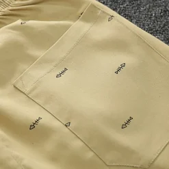 Hot OUKU Men's Shorts Casual Shorts Elastic Waist Straight Leg Graphic Comfort Breathable Knee Length Sports Outdoor Daily 100% Cotton Stylish Casual / Sporty Black White