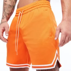 Discount OUKU Men's Shorts Casual Shorts Gym Shorts Mesh Shorts Pocket Drawstring Elastic Waist Plain Comfort Breathable Short Outdoor Daily Gym Sports Athletic Black Blue