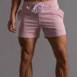 Discount OUKU Men's Shorts Chino Shorts Bermuda shorts Work Shorts Workout Shorts Pocket Drawstring Elastic Waist Plain Comfort Breathable Short Sports Outdoor Daily Stylish Casual / Sporty ArmyGreen Black