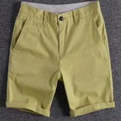 New OUKU Men's Shorts Chino Shorts Bermuda shorts Pocket Plain Comfort Breathable Outdoor Daily Going out Fashion Streetwear Black Red