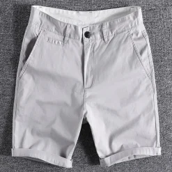 New OUKU Men's Shorts Chino Shorts Bermuda shorts Pocket Plain Comfort Breathable Outdoor Daily Going out Fashion Streetwear Black Red