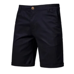 Hot OUKU Men's Shorts Chino Shorts Bermuda shorts Work Shorts Pocket Elastic Waist Plain Comfort Knee Length Casual Daily Holiday Streetwear Stylish Black Pink Micro-elastic