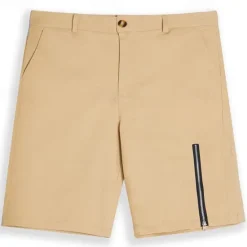 Outlet OUKU Men's Shorts Chino Shorts Bermuda shorts Work Shorts Zipper Pocket Plain Comfort Soft Knee Length Outdoor Casual Daily Fashion Streetwear Black White Micro-elastic